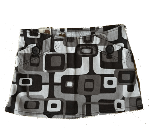 greyscale 60s mini skirt