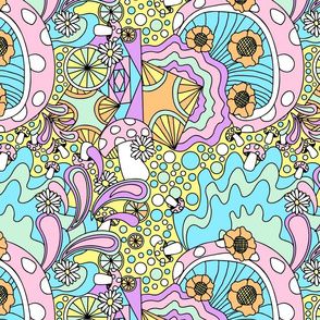 Pastel Psychedelic Background