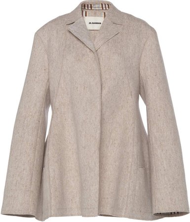 Wool-Blend Collared Coat