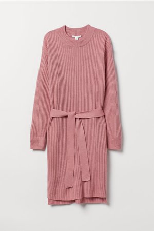 Knit Dress - Dusty rose - | H&M US
