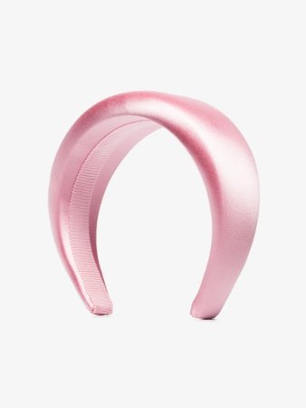 Prada Pink satin logo headband | Browns