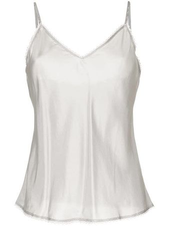 Lee Mathews V-neck Cami Top With Lace - Farfetch