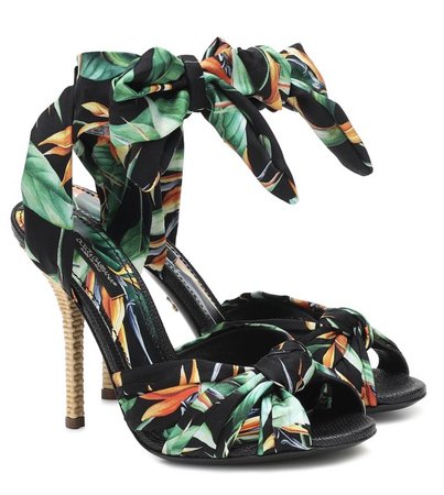 tropical print d&g shoes