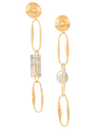 Gold Chloé Abstract Earrings | Farfetch.com