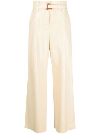 AERON Alondra wide-leg Leather Trousers - Farfetch