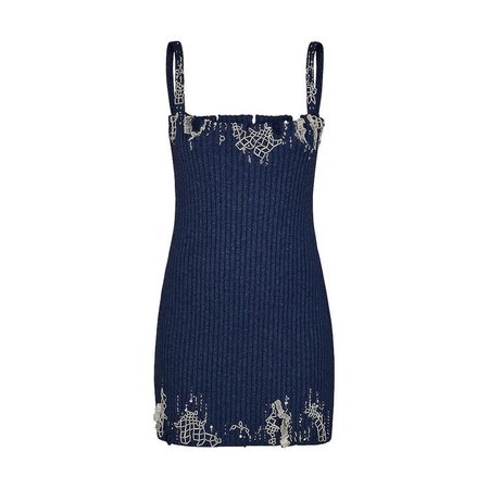 Embroidered Strap Knit Dress | Louis Vuitton