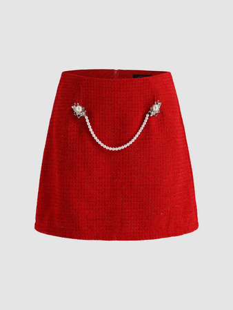 Ruby red skirt