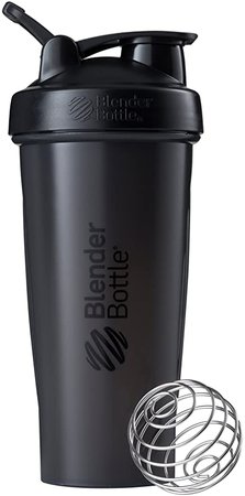 Amazon.com: BlenderBottle Shaker Bottle, 28-Ounce, Black: Kitchen & Dining