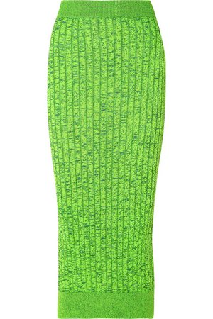m16 Acid Green Knit Midi