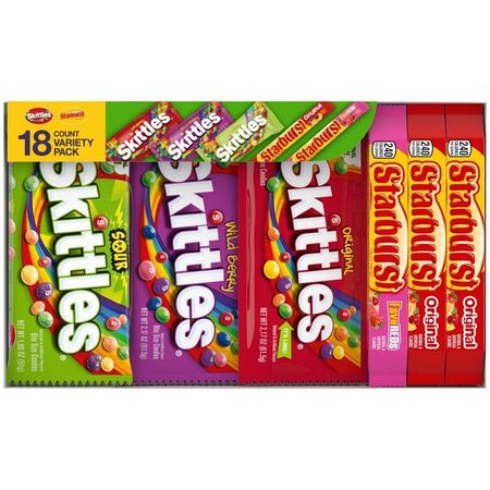 Skittles & Starburst Halloween Assorted Variety Pack - 37.05oz/18ct : Target