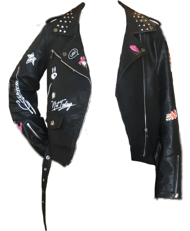 90s grunge leather jacket