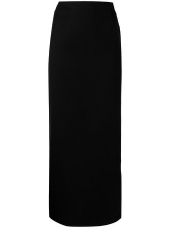 Shop black Raf Simons high-waisted long skirt with Express Delivery - Farfetch