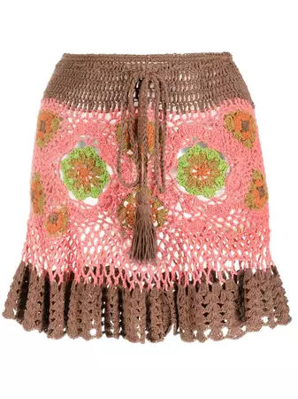 AKOIA SWIM Frida crochet-knit Miniskirt - Farfetch