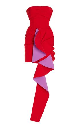 Adina Cascade Bustier Mini Dress By Simkhai | Moda Operandi