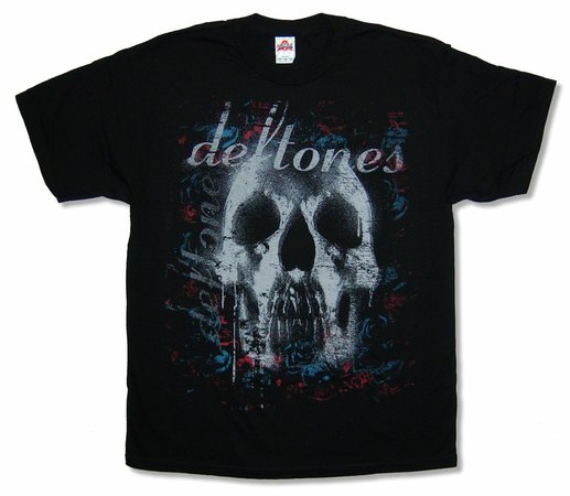 Deftones Skull Black T Shirt New Official Band Merch | eBay