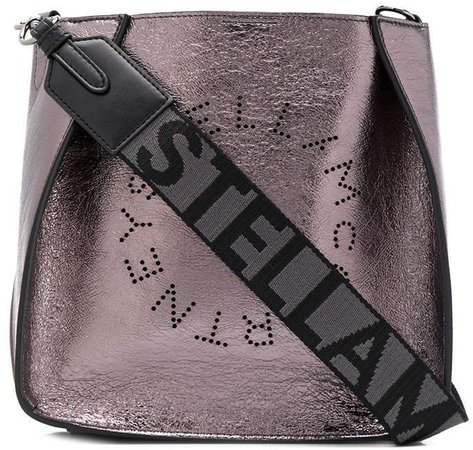 small Stella perforated-logo shoulder bag