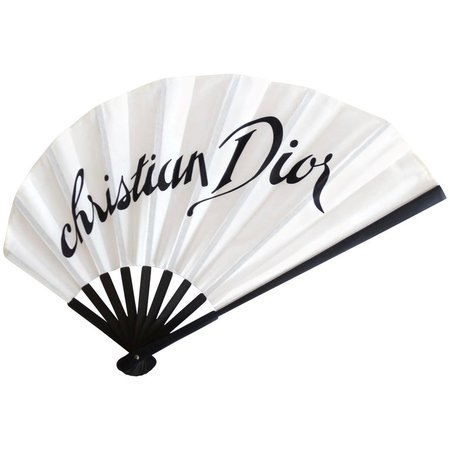 2000s Christian Dior Handheld Fan For Sale at 1stdibs