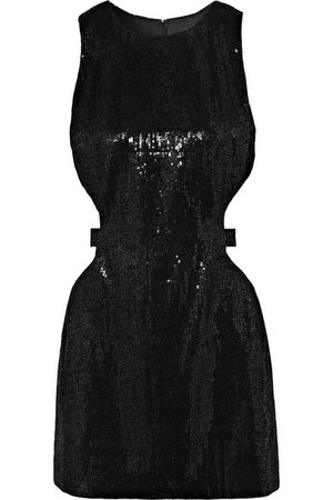 Haney | Twiggy cutout sequined crepe mini dress | NET-A-PORTER.COM