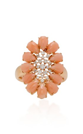 Pink Opal And Diamonds Ring by Sutra | Moda Operandi