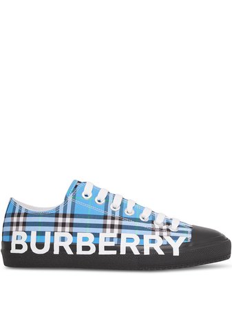 Burberry logo-print check-pattern Sneakers - Farfetch