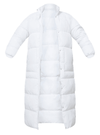 White long puffer coat
