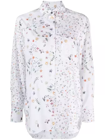 PS Paul Smith floral-print Organic Cotton Shirt - Farfetch