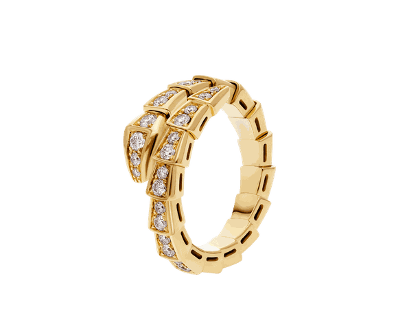 Serpenti Viper Yellow gold Ring 357482 | Bvlgari