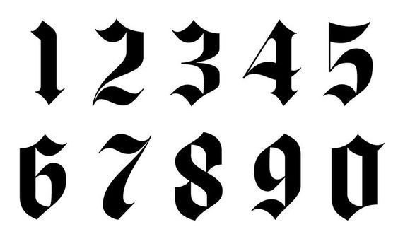 NUMBERS - FONTS