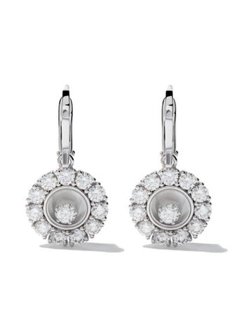 Chopard 18kt White Gold Happy Diamonds Earrings | Farfetch.com