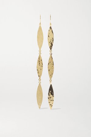 Gold Hammered 18-karat gold earrings | Jennifer Meyer | NET-A-PORTER