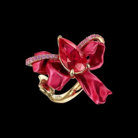 Anabela Chan Ruby Cupid's Bow Ring