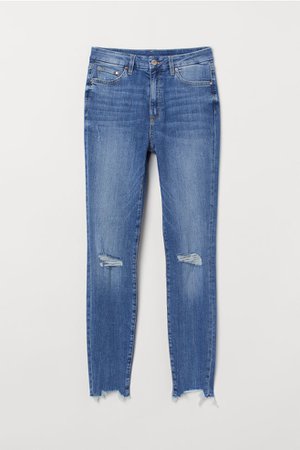 Embrace High Ankle Jeans - Denim blue/trashed - Ladies | H&M US
