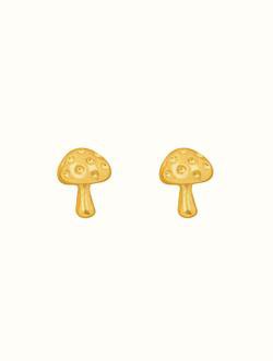 18K Gold Dipped Tiny Mushroom Studs (MS) – SP Inc.