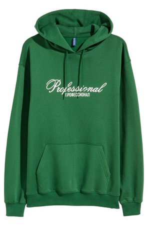 H&M green hoodie