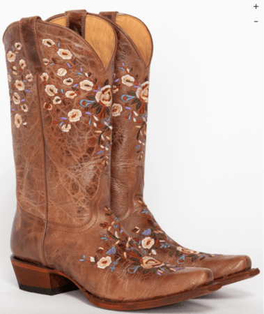 Shyanne Floral Embroidered Western Boots Size 8 | eBay