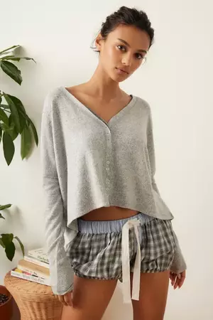 Out From Under BouncePlush Chloe Button-Up Top | Urban Outfitters Canada