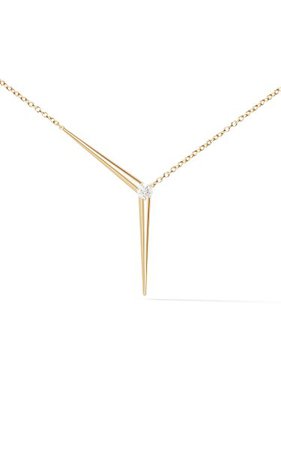 18k Gold Aria Y Necklace By Melissa Kaye | Moda Operandi