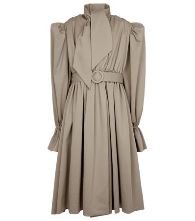 Balenciaga, Cotton gabardine trench coat dress