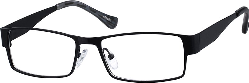 Black Rectangle Glasses #408521