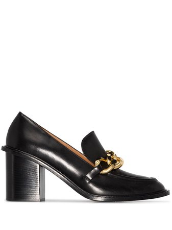 Shop ATP Atelier Osimo chain-embellished 75mm loafers with Express Delivery - FARFETCH