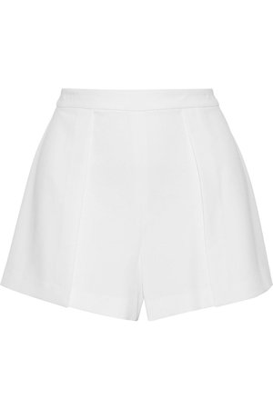 Off-white Layered crepe shorts | Sale up to 70% off | THE OUTNET | ALICE + OLIVIA | THE OUTNET
