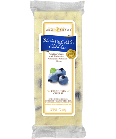 Great Midwest Cheese® | Blueberry Cobbler Cheddar Cheese