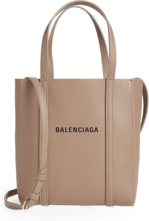 Extra Small Everyday Logo Leather Tote