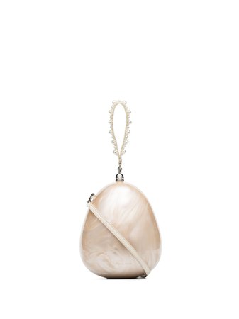 Shop Simone Rocha Pearl Egg bracelet bag with Express Delivery - FARFETCH