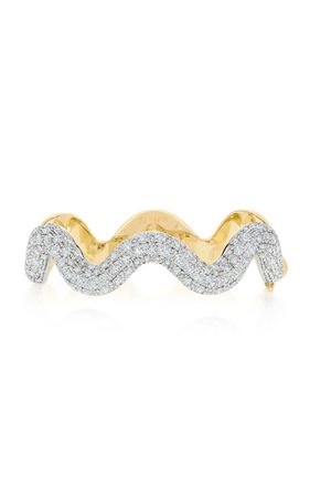 18k Yellow And White Gold And Diamond Zaha Bracelet By Sauer | Moda Operandi