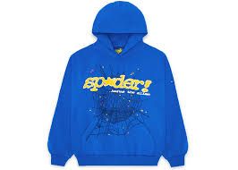 sp5der hoodie blue yellow