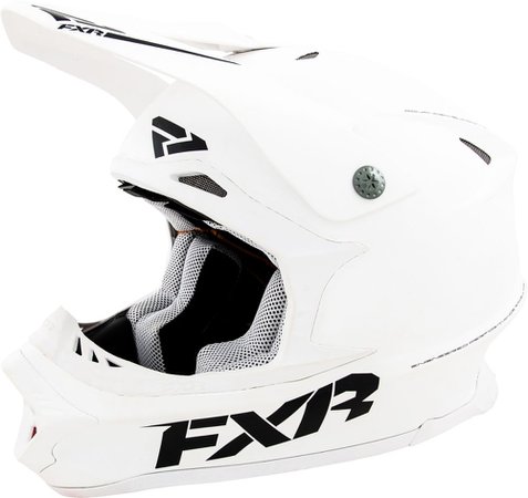White FXR Helmet