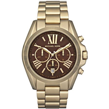 brown gold watch