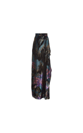 multicolor maxi skirt