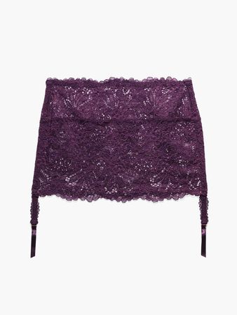 Romantic Corded Lace Garter Skirt in Purple | SAVAGE X FENTY